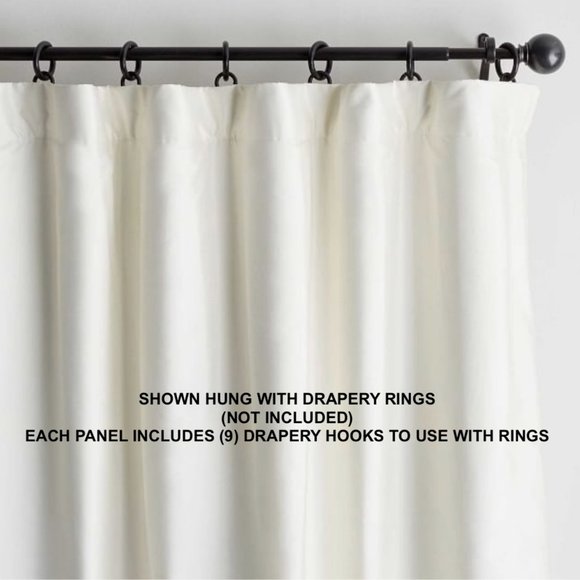 EUC-PAIR | Pottery Barn Ivory Silk Dupioni Drapes - Picture 4 of 9